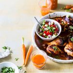 Carrot And Sriracha Marinated Chicken With Salsa