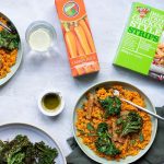 Risotto made with rugani carrot juice