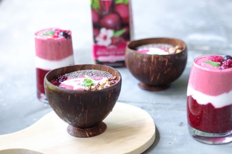 Zobo infused Beetroot Parafaits