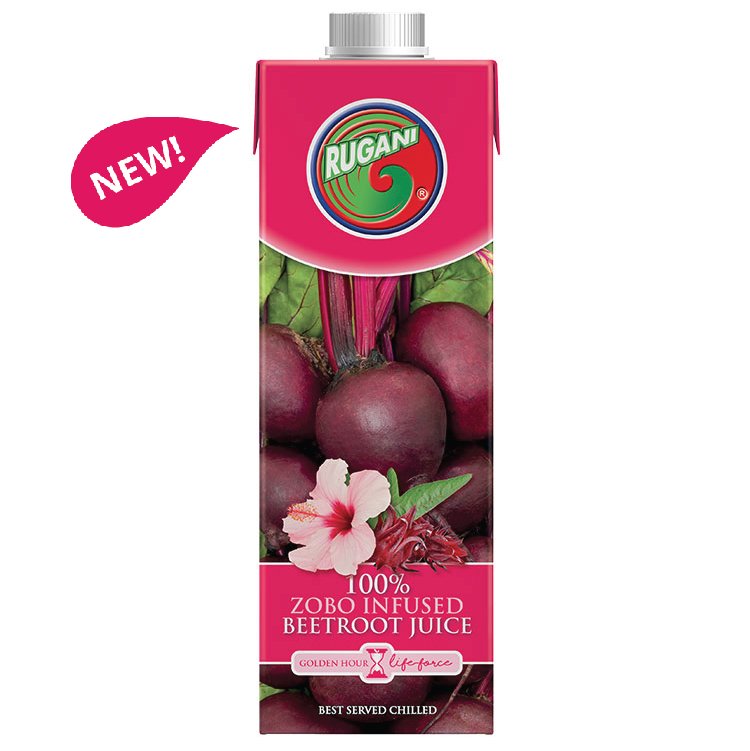 Rugani 100% Zobo Infused Beetroot juice 750ml pack shot