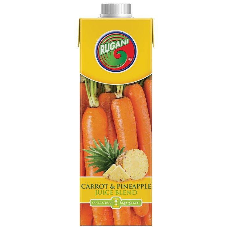 Rugani Carrot & Pineapple juice750ml pack shot