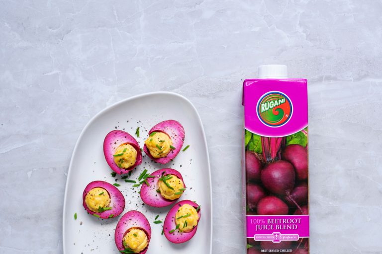 100% Beetroot juice and boiled egg recipe