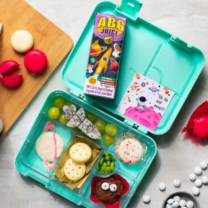 Rugani ABC Juice lunch box idea