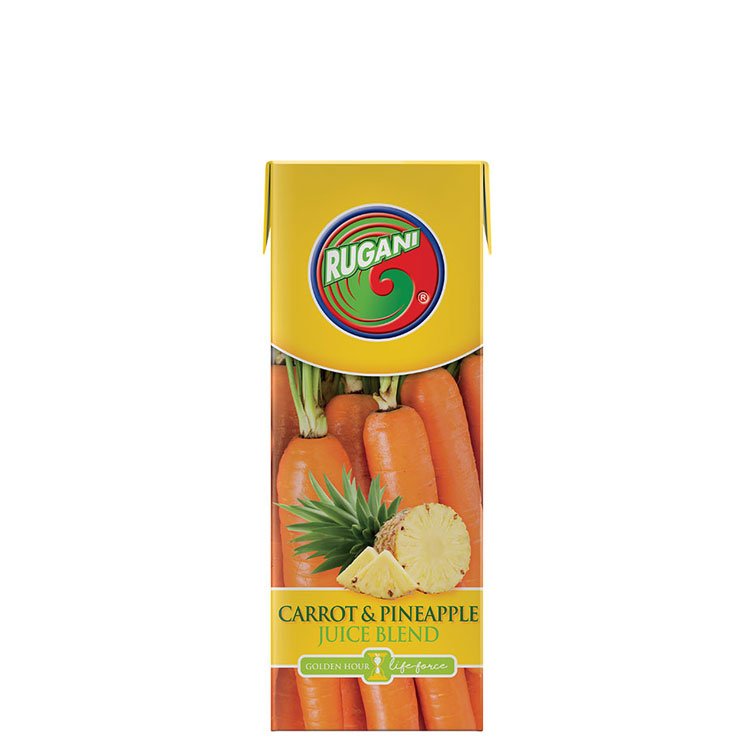 Carrot & Pineapple juice blend pack shot 330ml