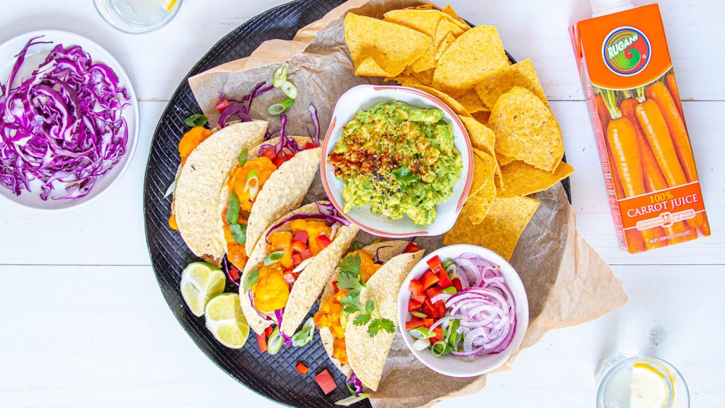 Buffalo Cauliflower Tacos (Vegan)