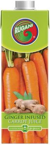 Rugani ginger infused carrot juice blend 750ml