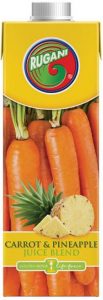 Rugani Carrot and pineapple juice blend 750ml