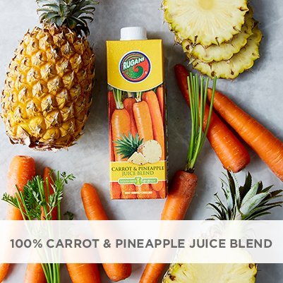 100% carrot and pineapple juice blend