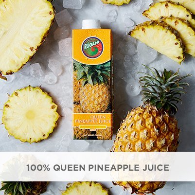 750ml Rugani 100% pineapple and carrot Juice