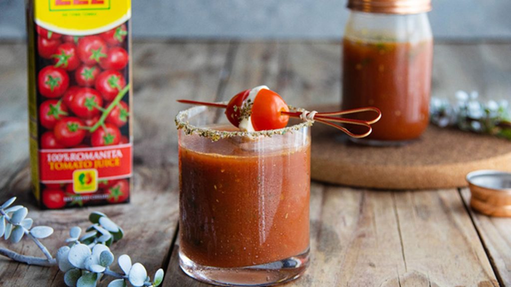 Caprese Bloody Mary Mocktail