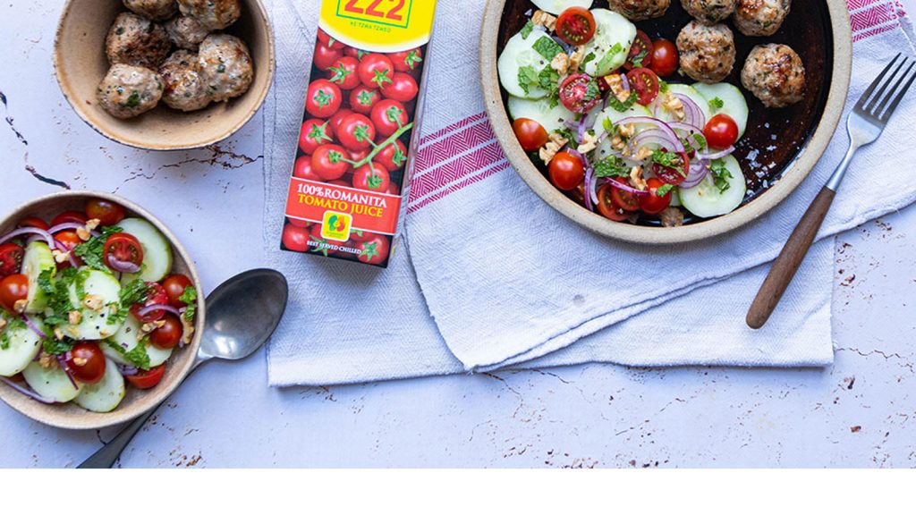 Lamb Meatballs with Heart Healthy Salad