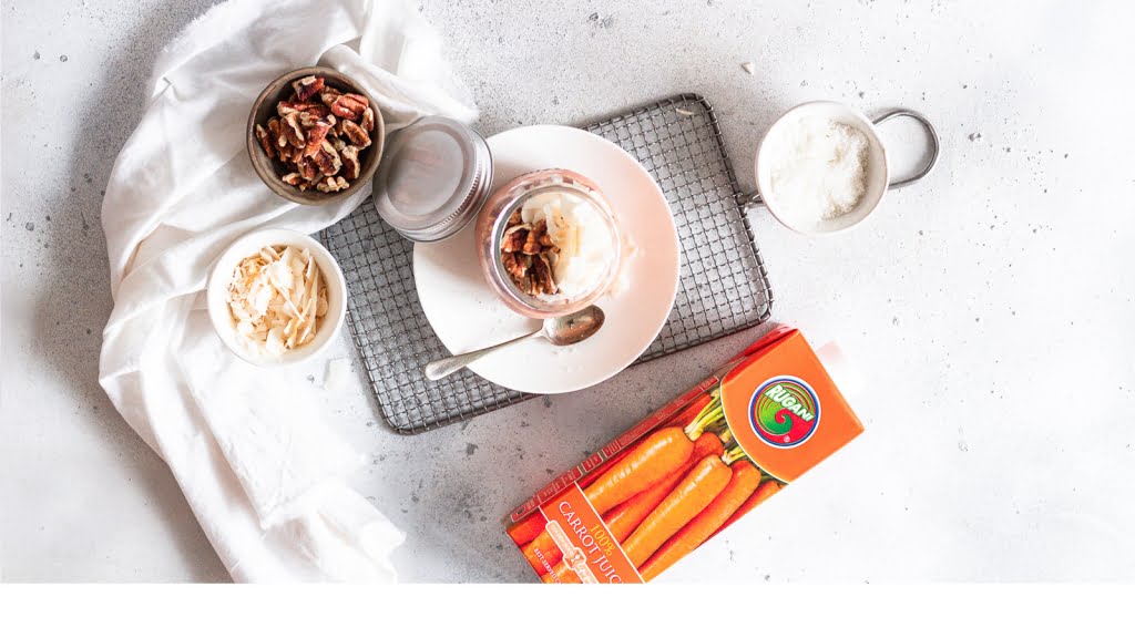 Carrot Cake Overnight Oats (V)